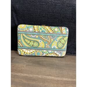Vera Bradley Clutch Wallet Zippered Lemon Parfait Pattern Retired Design EUC